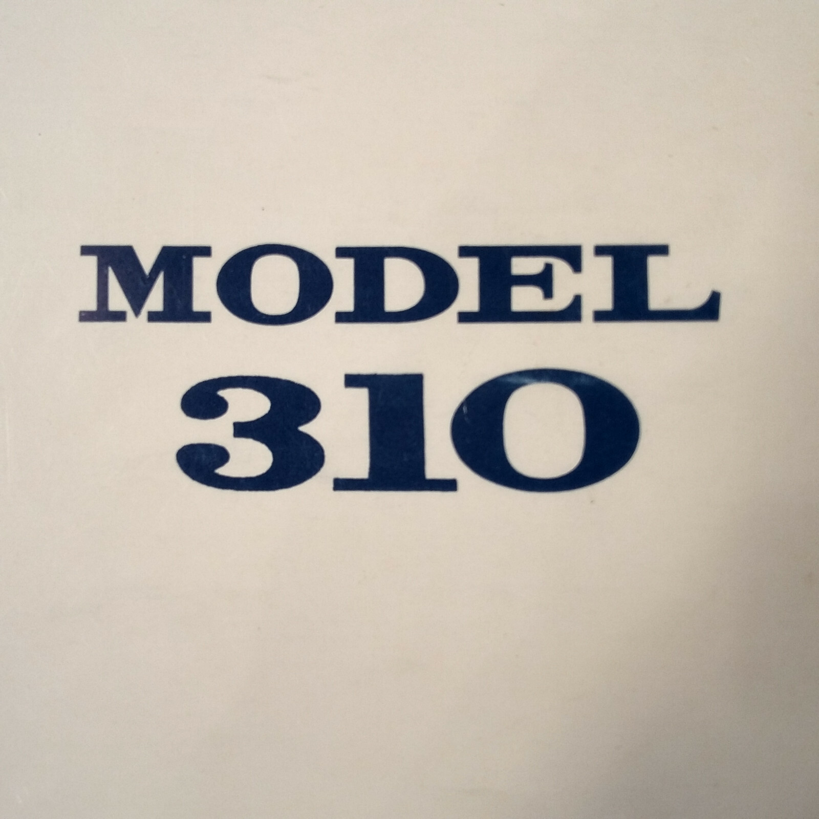 Cessna 310 & 310II Owner's manual, sn 0901 thru 1300