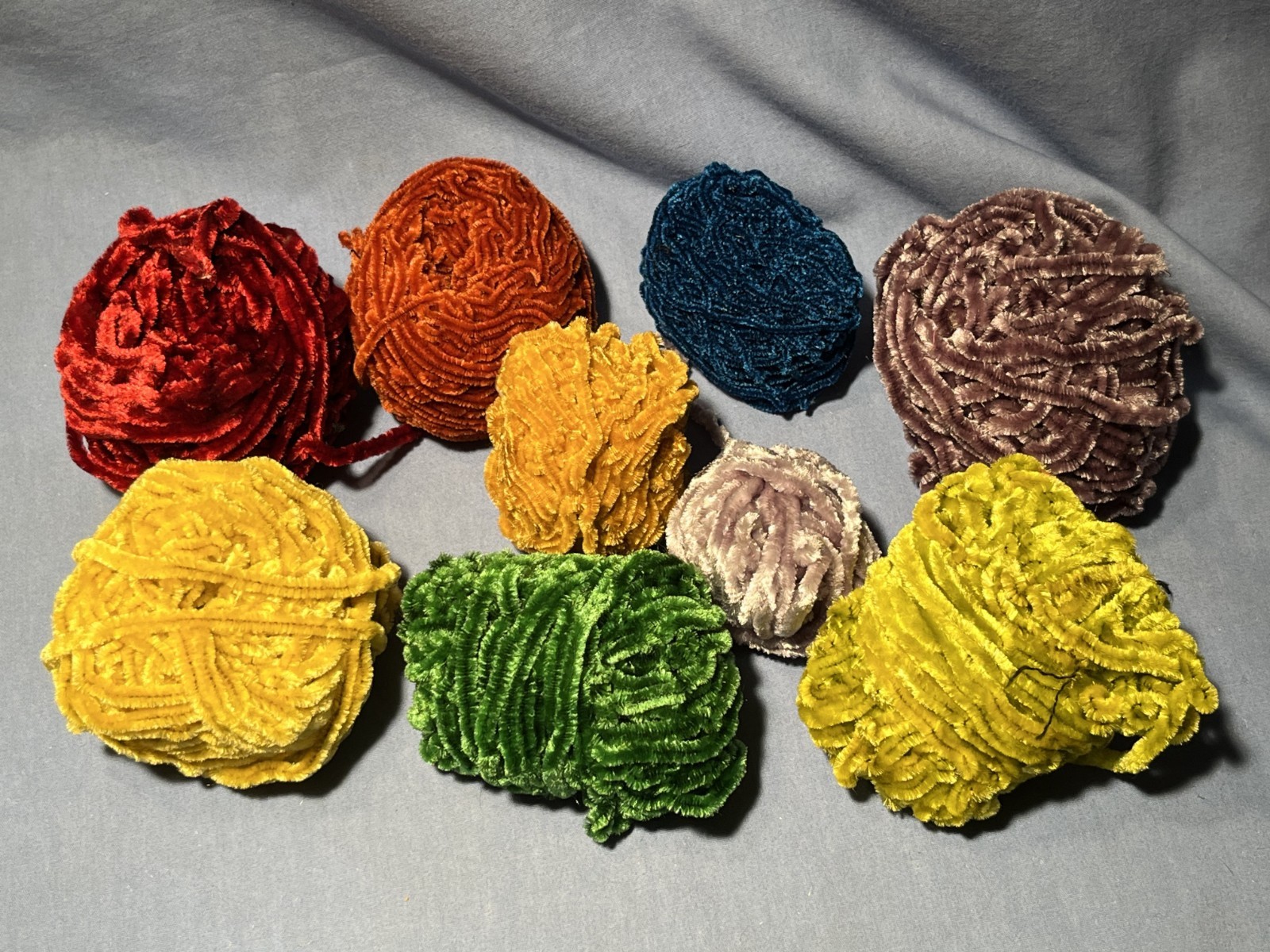 FLY TYING CHENILLE ASSORTMENT-9 Colors, 1" to 3" Diameter Spheres-$27 eBay Value