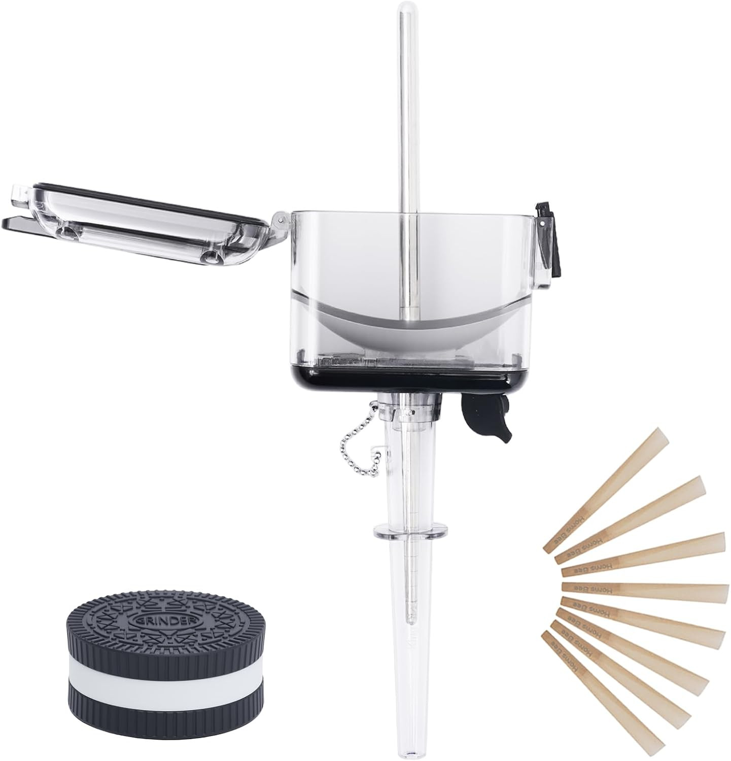 Portable Tobacco Blunt Roller & Cone Loader - Manual Joint Roller with Rolling P