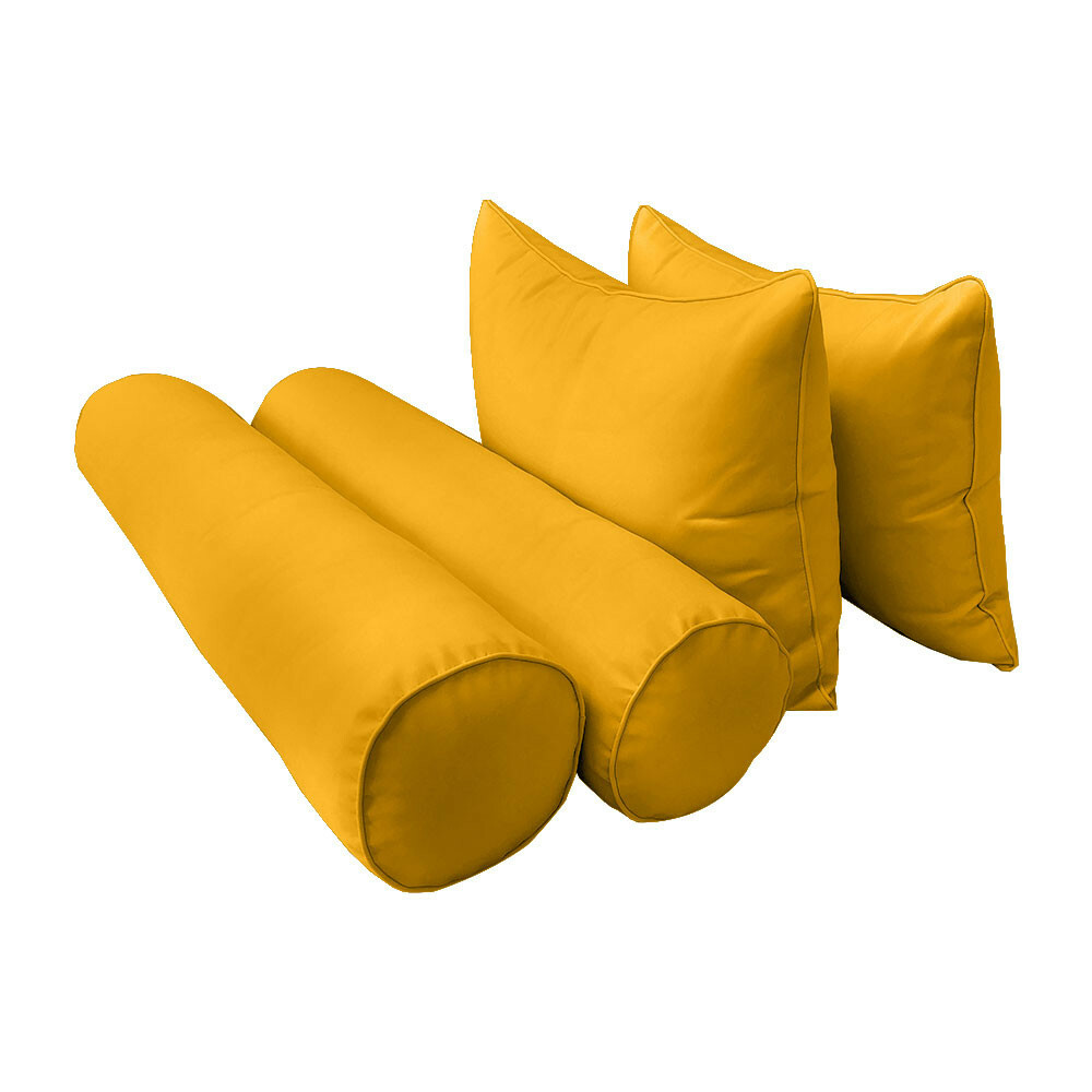 S4 Crib Size 5PC Pipe Daybed Mattress Cushion Bolster Pillow Complete Set AD108