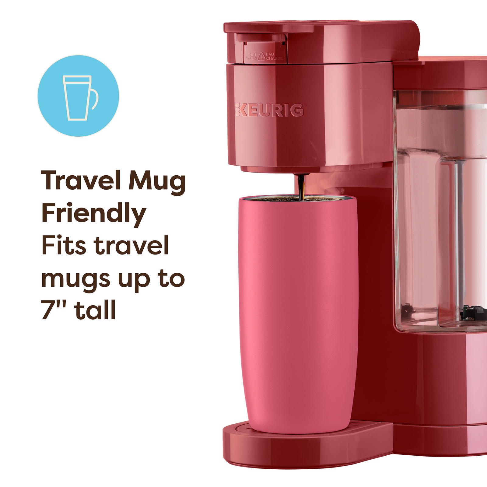 K-Express Essentials Red Single-Serve K-Cup Pod Coffee Maker