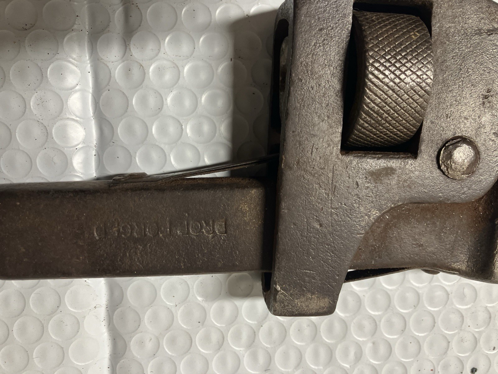 Vintage 18” Pipe Wrench Marked Steel Drop Forged