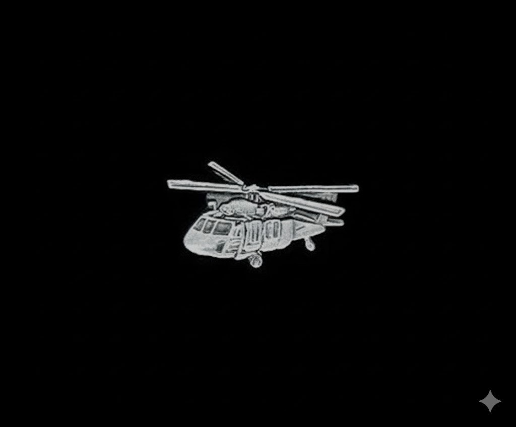 U.S. Military Aircraft Black Hawk Lapel Pin