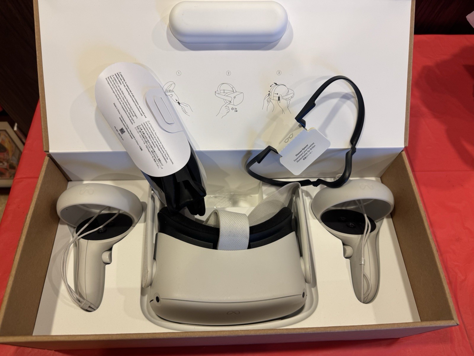 Meta Quest 2 Controllers & Headset 256 GB  891-00288-02   Kw49cm  Jd96cx  Lx39em