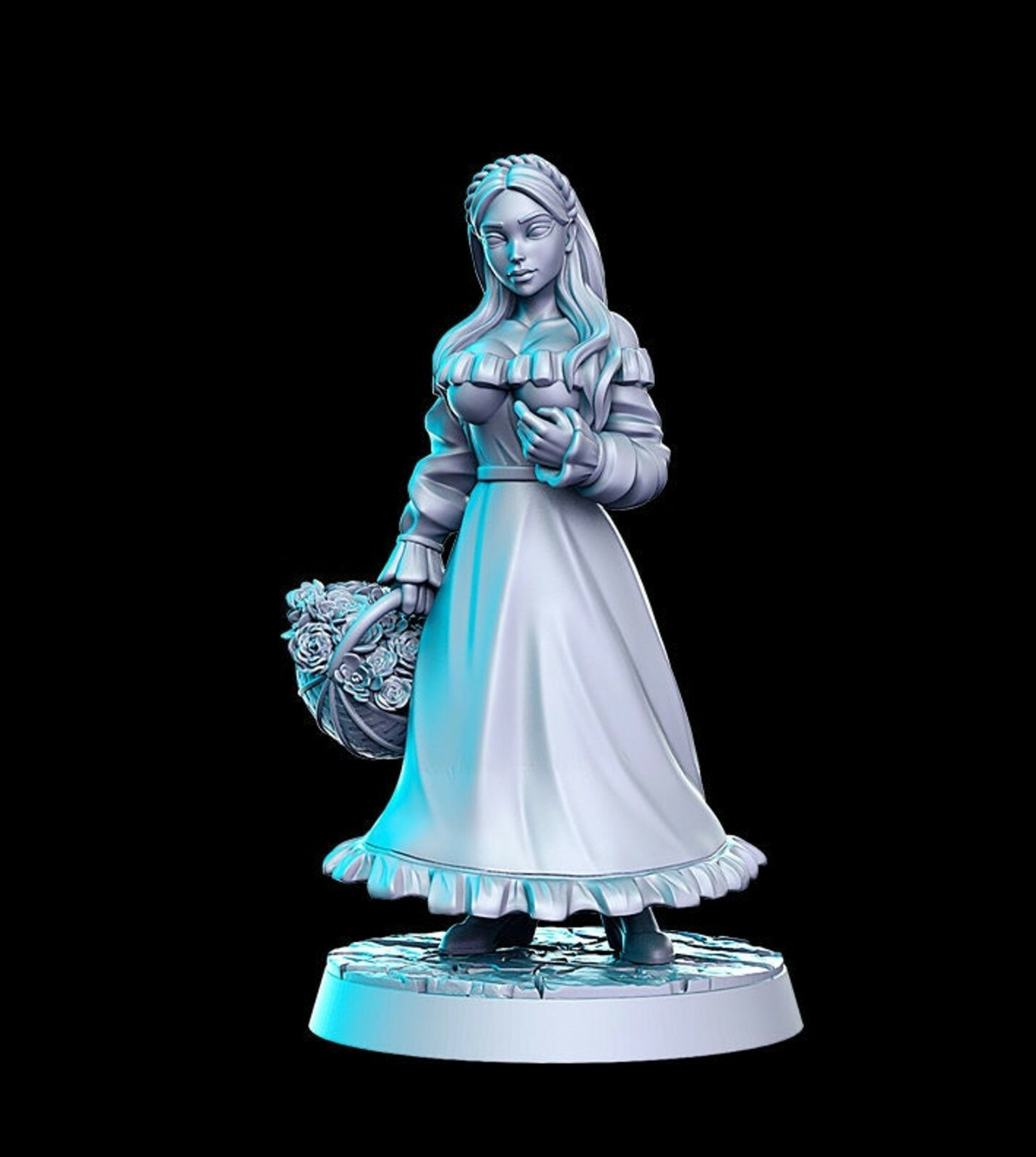Fiora, Flower Girl Fantasy Miniature D&D Tabletop Games RPGs Role Playing RNE