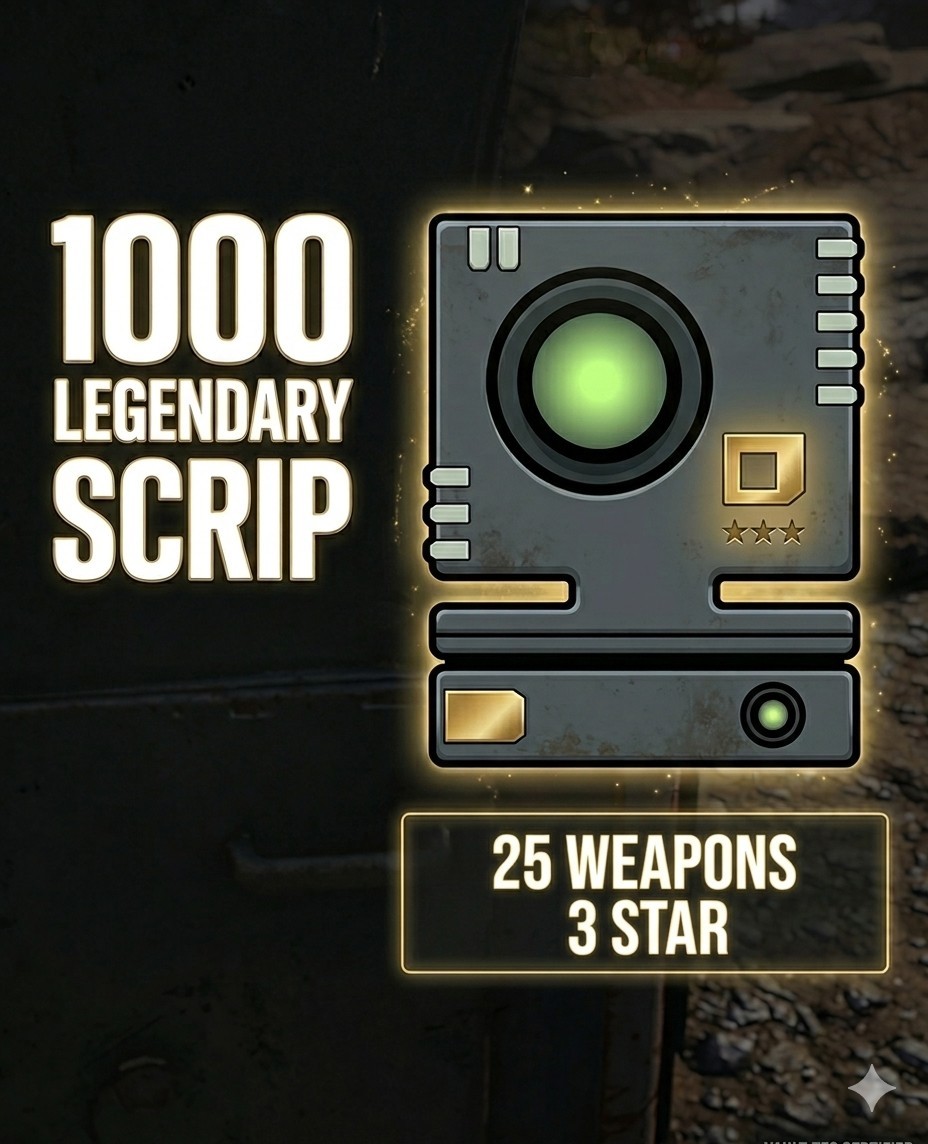 Legendary Script Fallout 76 PS4/Ps5