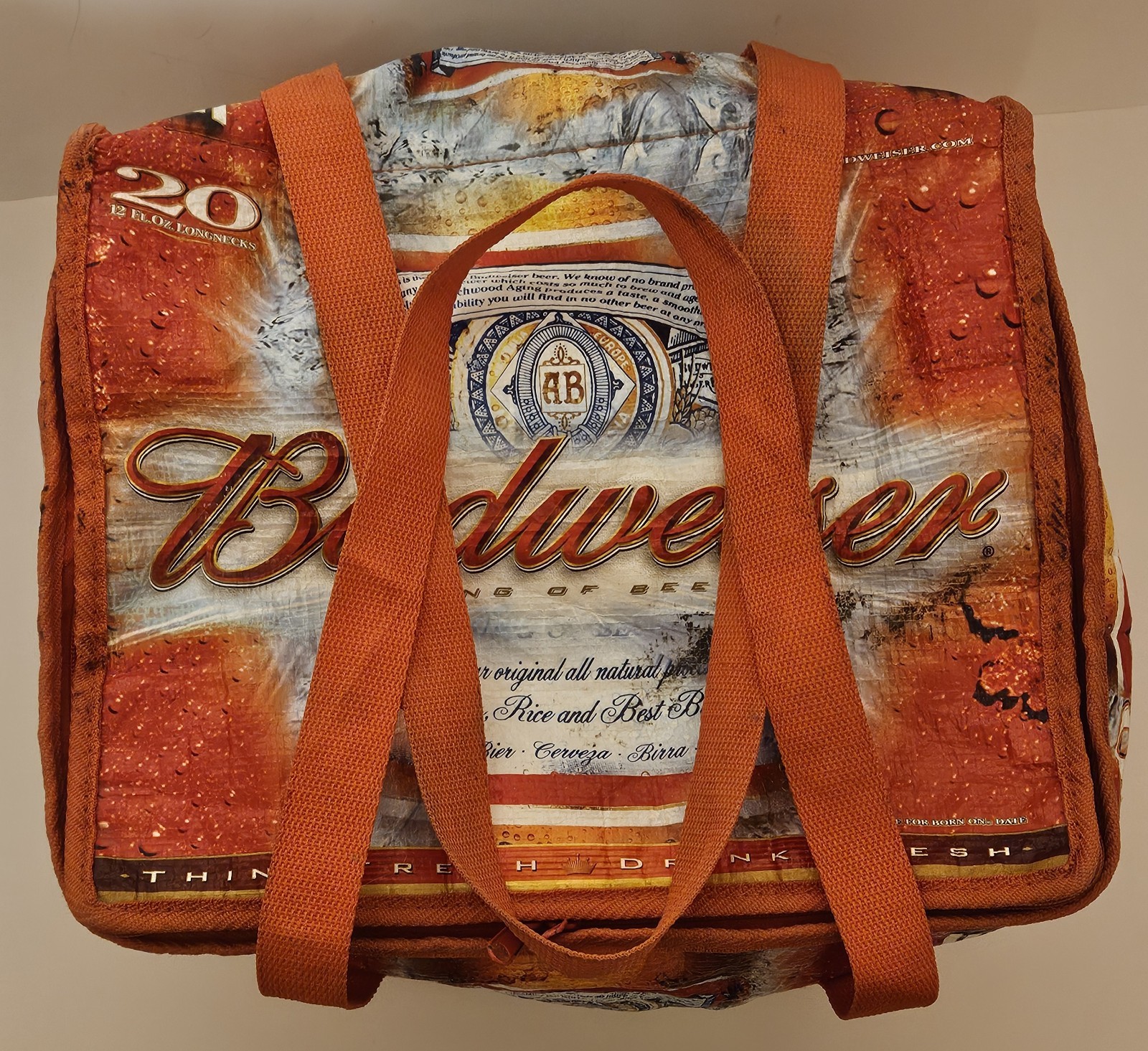 Denver Broncos Budweiser Beer Game Time Artic Pack 20 Longneck Bottle Cooler