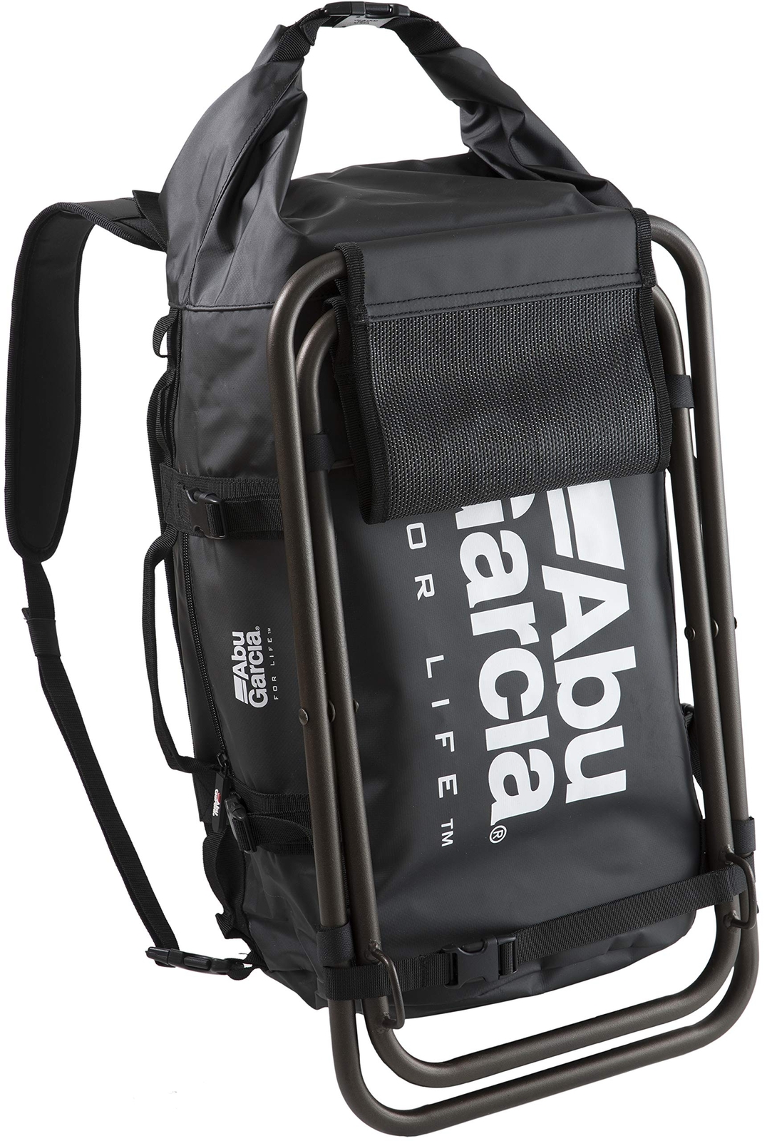 Abu Garcia Base Duffel Bag Black 1479607 Tackle Bag ‎W44xH55xD25cm w/ Chair NEW