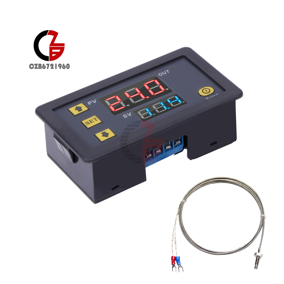 W3230 DC12V K-type Sensor Thermocouple Digital Temperature Controller -60~ 500°C