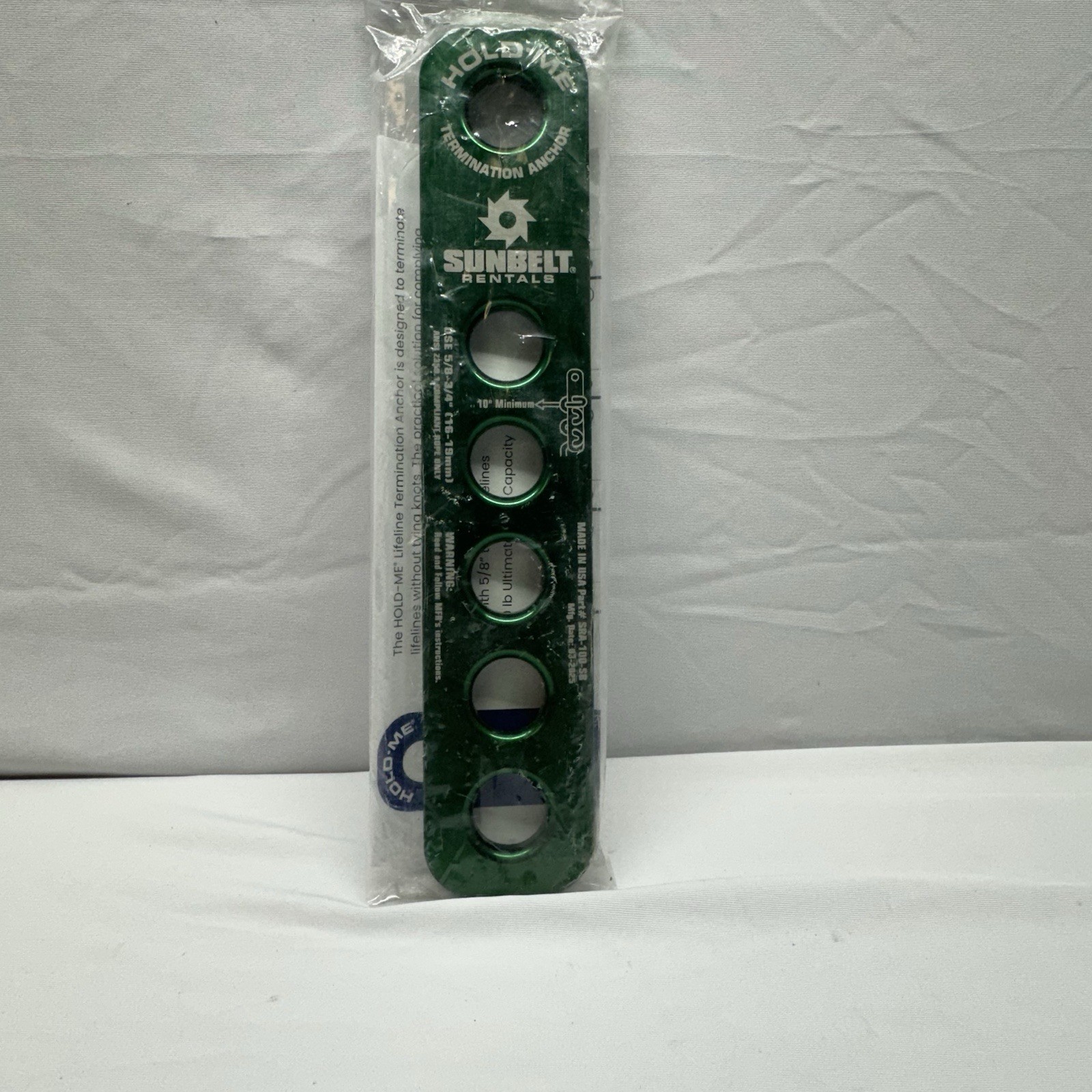 Bee Access HOLD-ME Lifeline Anchor 5/8"-3/4" 5000lb Sunbelt Rentals New Open Box