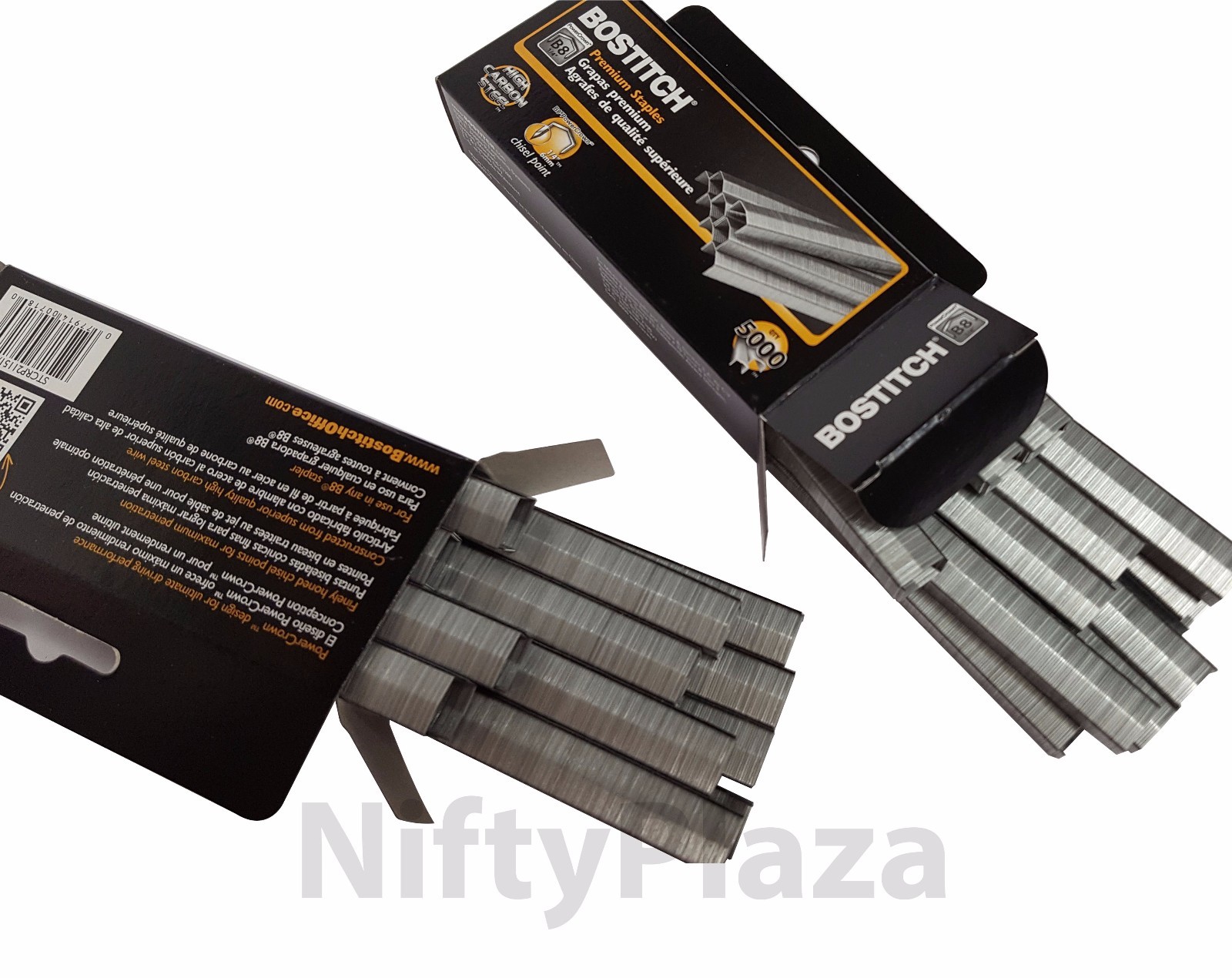 Pack of 5 Boxes Bostitch B8 Powercrown Premium 1/4" Staples MPN STCRP21151/4