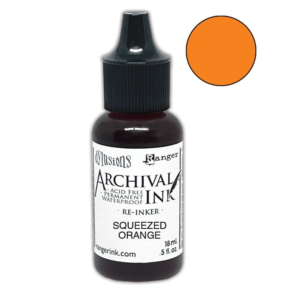 Dyan Reaveley Dylusions Archival Reinkers - Squeezed Orange, ARD85355 Kit #2