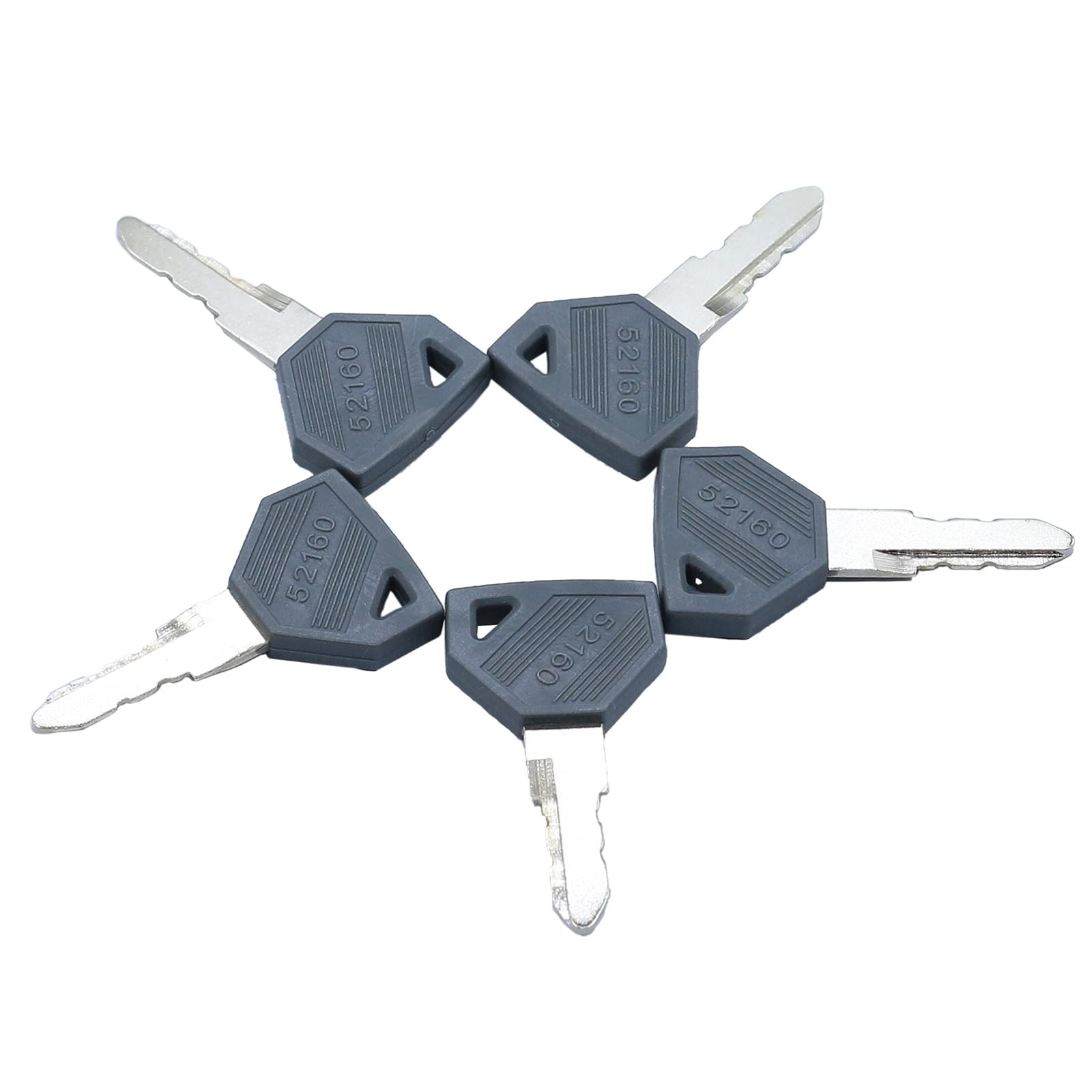 PLENTZOM 5PCS Ignition Key Compatible wtih J Deere. 2025R 2027R Onecolor