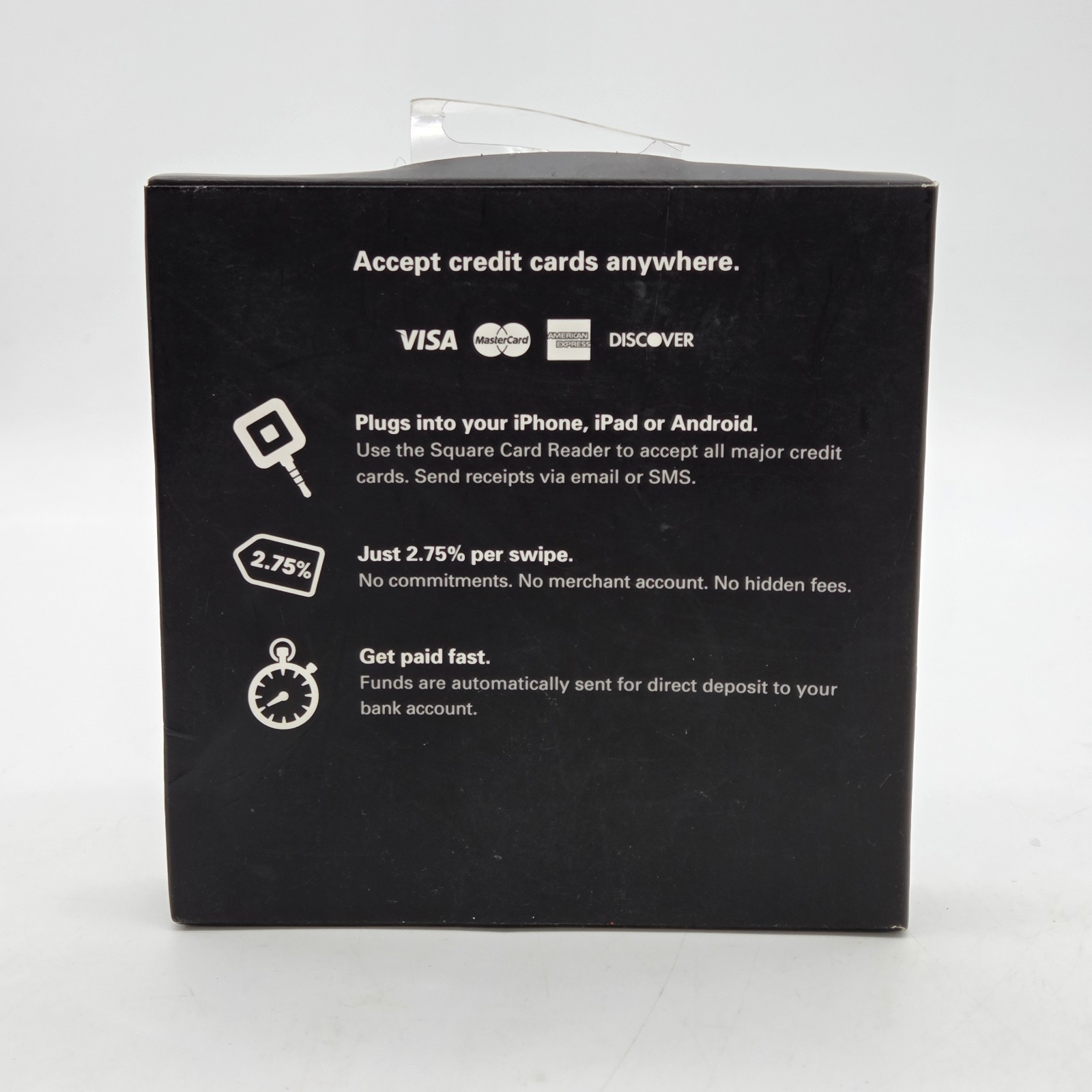 Square Credit Card Reader for iPhone, iPad and Android White