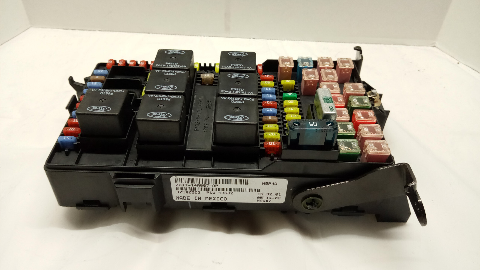Ford F350 F250 DIESEL INTERIOR FUSE BOX RELAY PANEL MODULE 2C7T-14A067-AP OEM