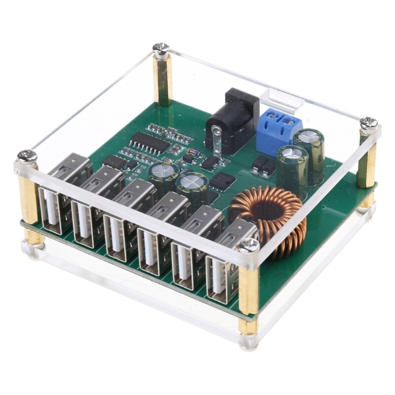 DCBuck Power Voltages Converter Module 6USB Output For Electronics Projects