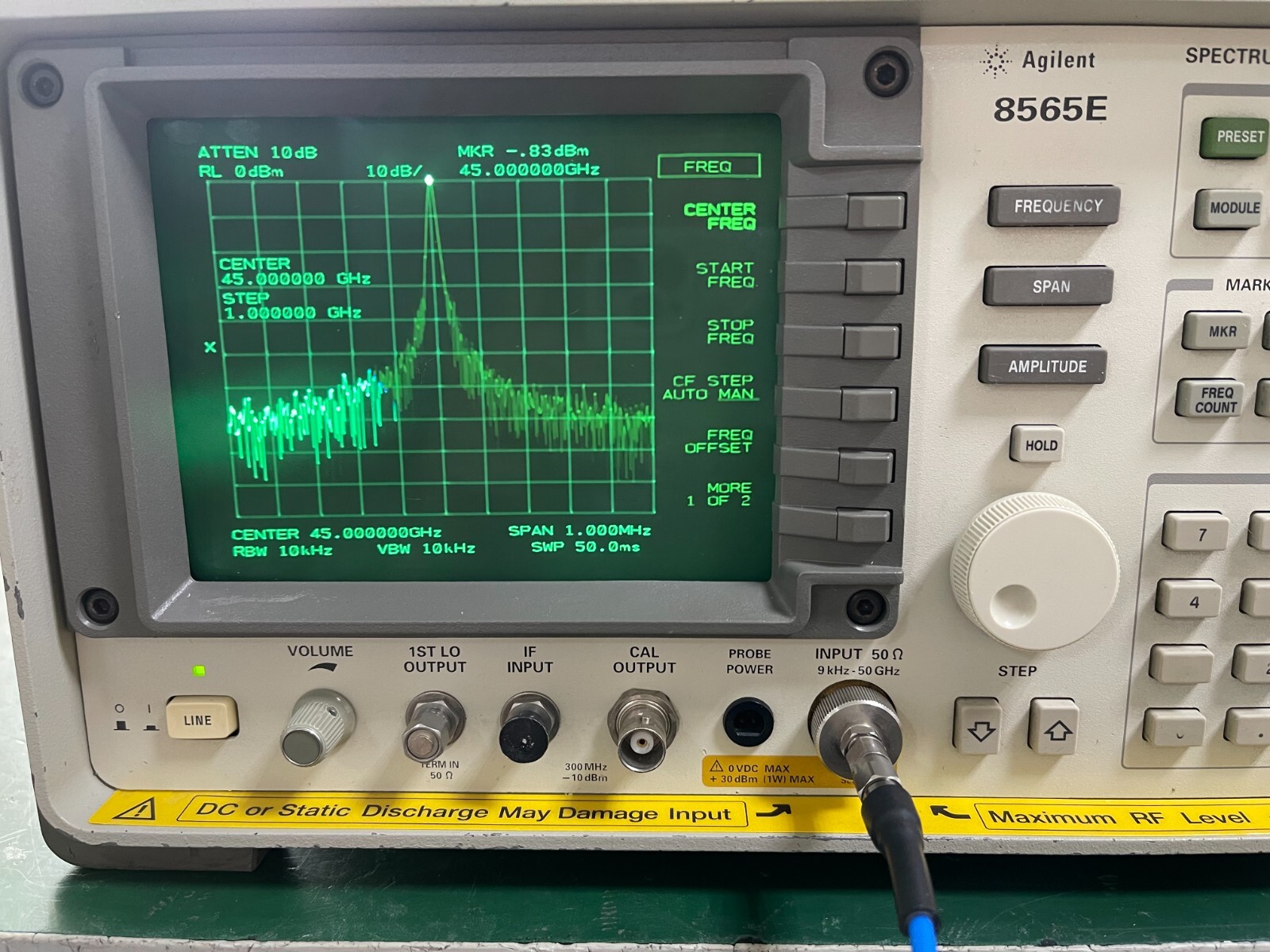 Agilent Keysight 8565E 9KHz - 50GHz Spectrum Analyzer_1513