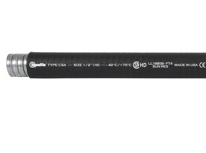 Liquatite CSA-13 Liquid Tight Flexible Metal Conduit, 100 Ft, 1 in Trade Size