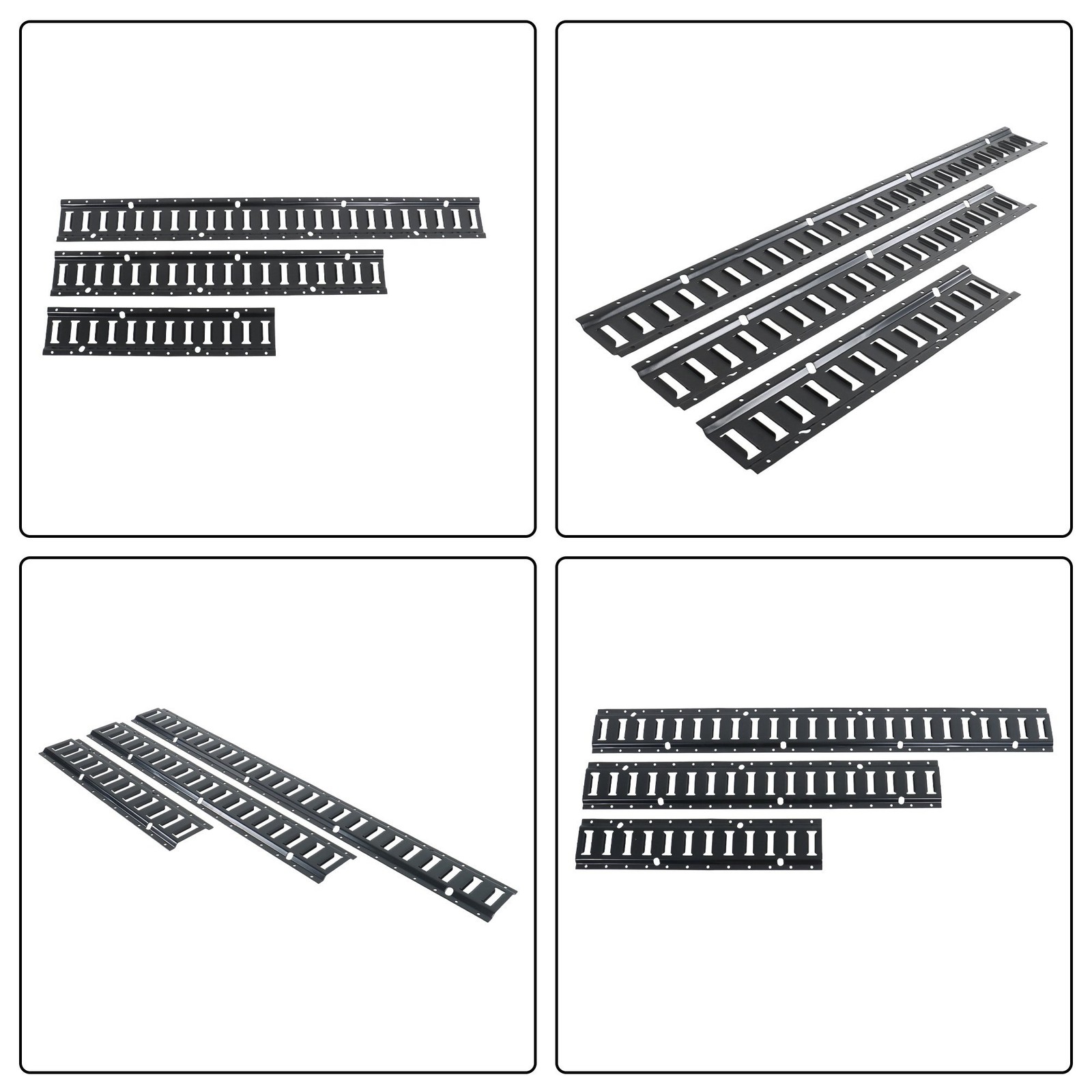 Complete E Track Kit 22pc Includes 2x2' 2x3' 2x4' Rails & 2x15' Straps