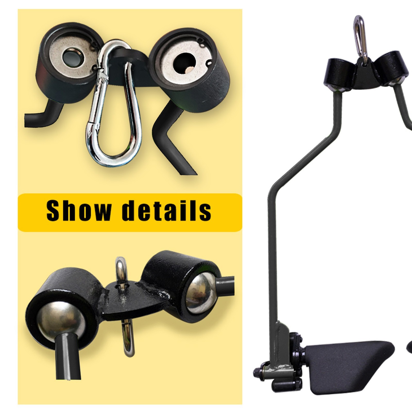 Adjustable Spreader Bar Cable Machine Attachments T-bar Row Pulldown Fitness Gym