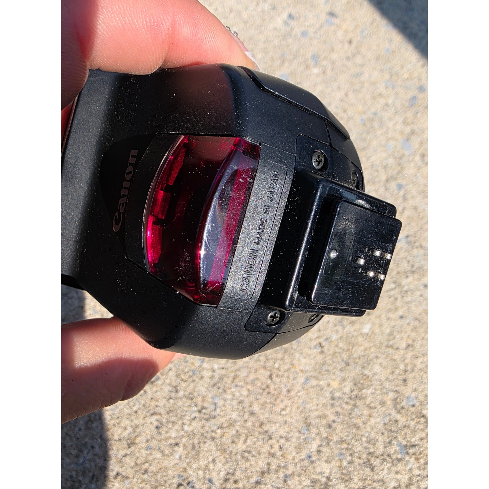 Canon Speedlite 220EX External Camera Flash E-TTL Black Made in Japan