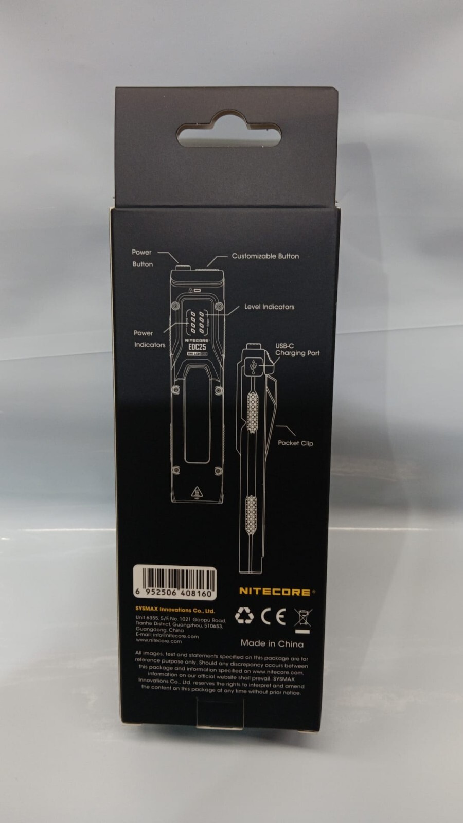 Nitecore EDC25 3000 Lumen USB-C Rechargeable Flat EDC Flashlight *NEW*