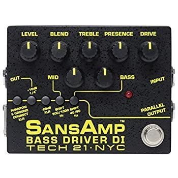 Tech21 SANSAMP BASS DRIVER DI V2 Bass Drive Effects Amp Simulator DI