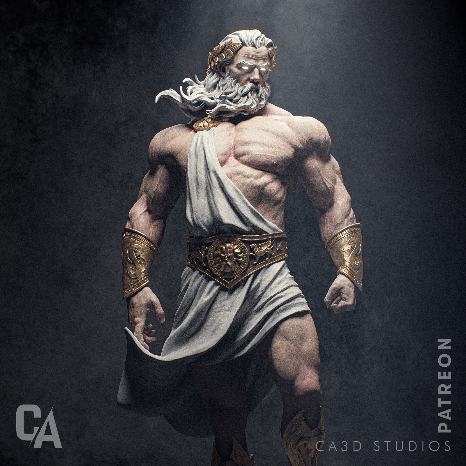 Zeus by CA3D | Diorama | D&D | DnD | Print on Demand