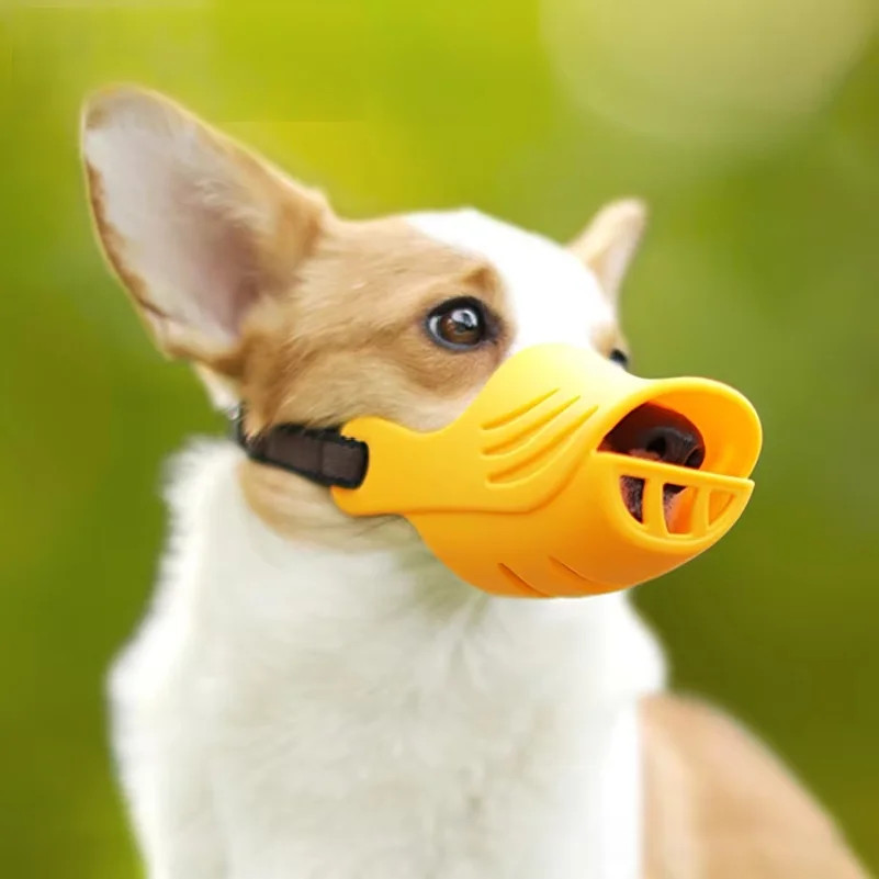 Benepaw Soft Silicone Dog Muzzle Adjustable Breathable Comfortable Lightweight P