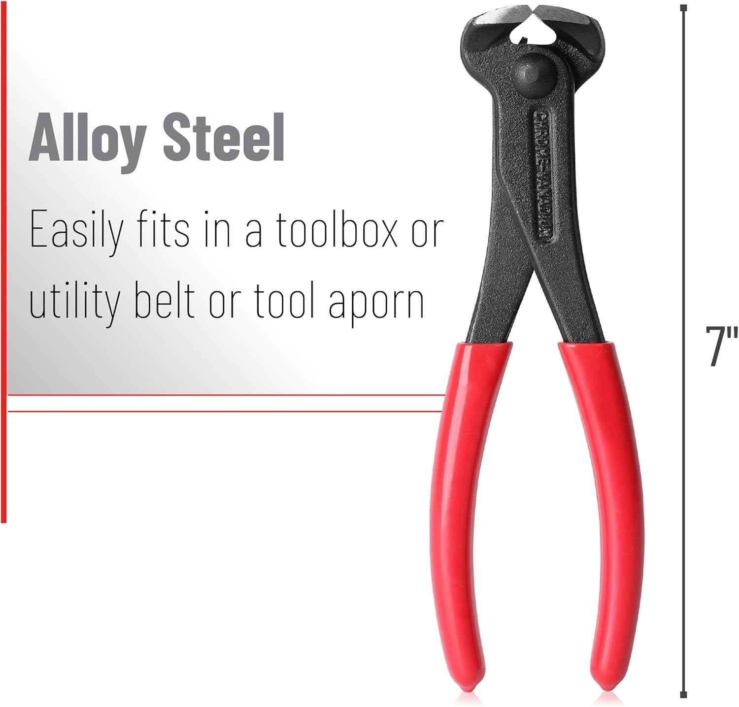 Professional 7-Inch Steel Nail Puller with Non-Slip Handle for Effective Use