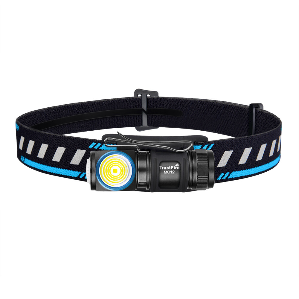 MC12 Rechargeable Headlamp Multi-Functional Waterproof Flashlight Tail Magnetic