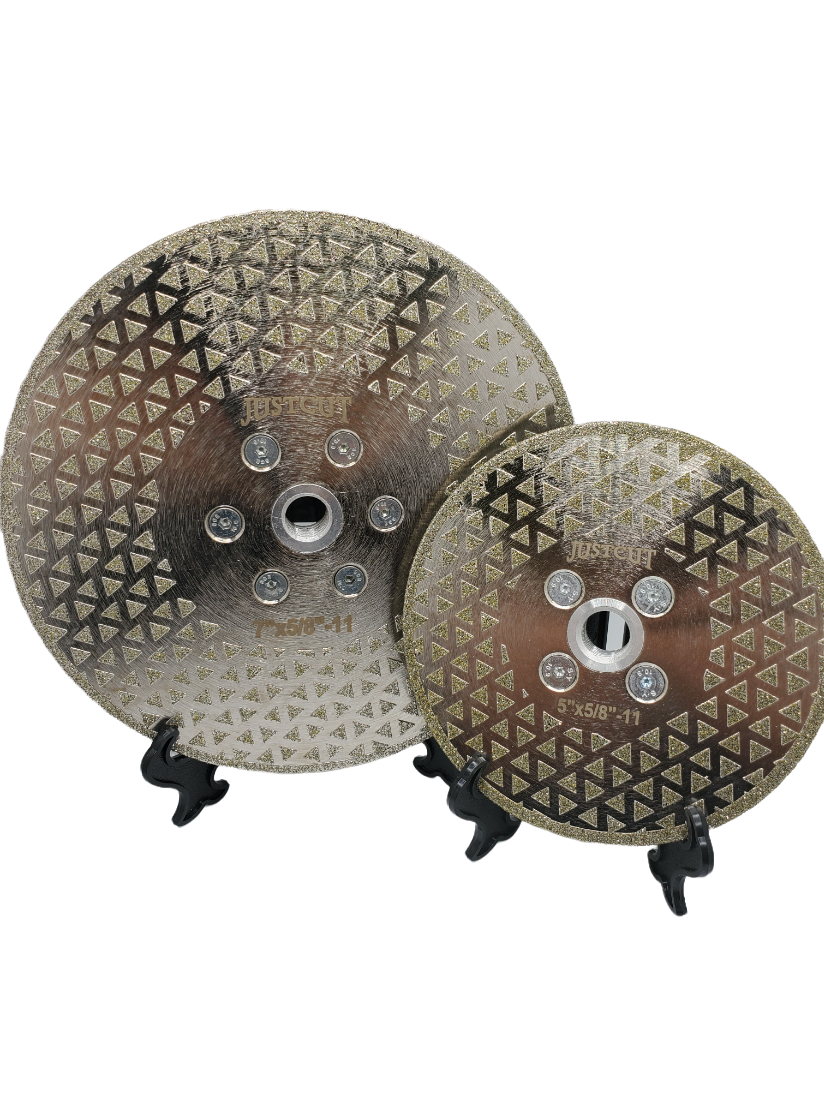 5"-7" Marble Cutting Multi Electroplated Blade Wheel 5/8"-11 Thread JUSTCUT