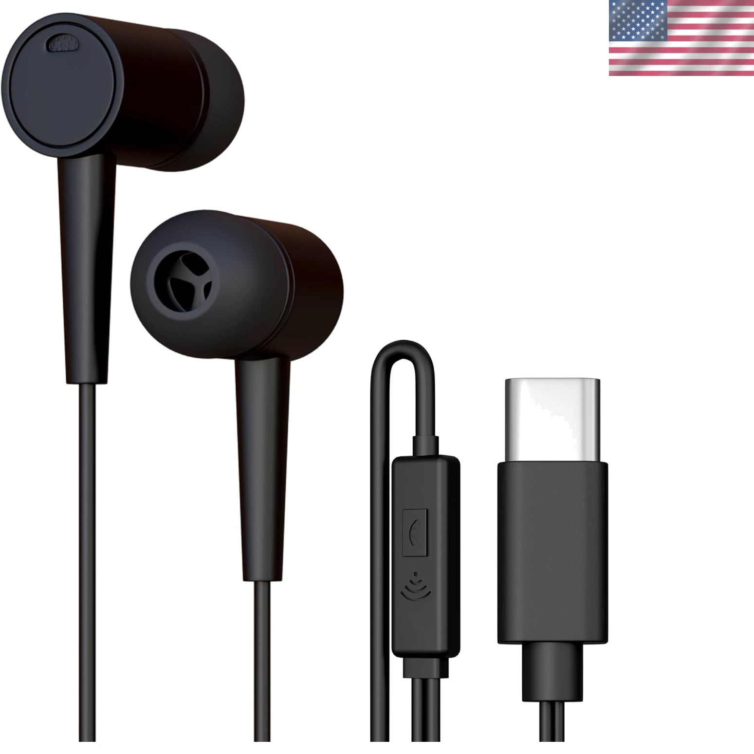Lightweight In-Ear USB-C Earbuds with Microphone: Ideal for Gaming and Study