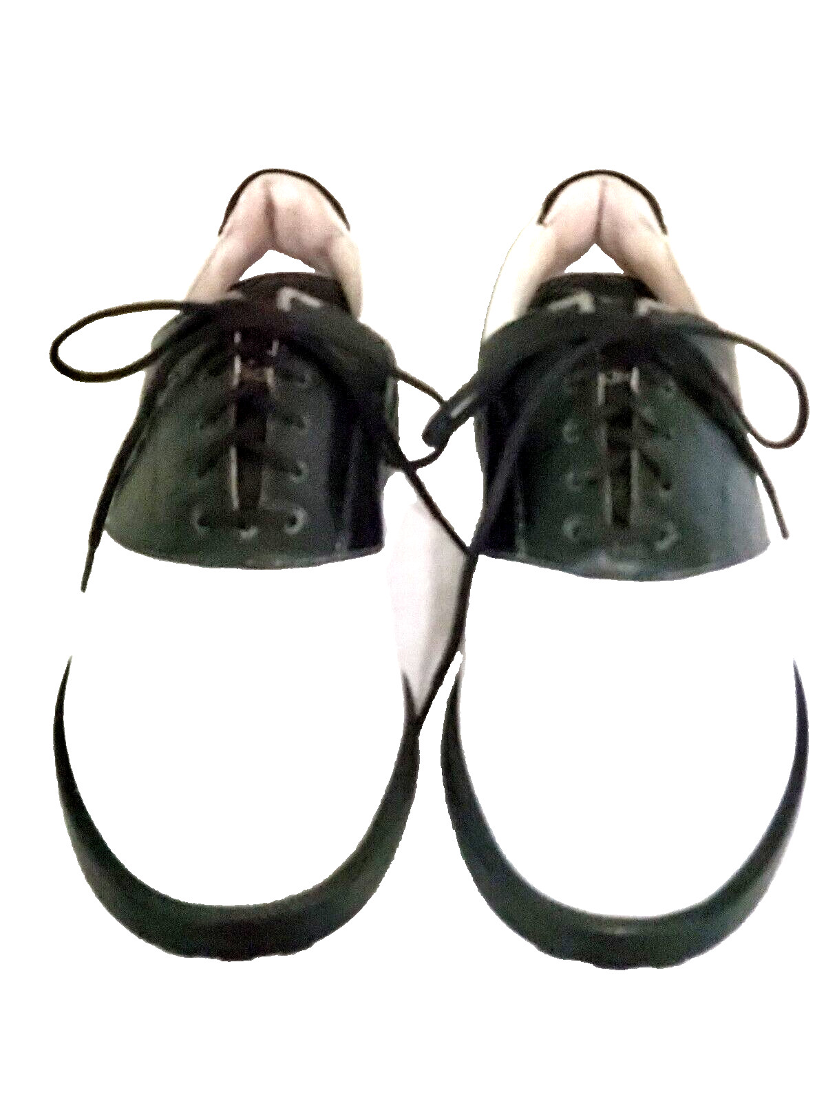 ADIDAS GOLF SHOES BLACK & WHITE SADDLE Z TRACTION MEN SIZE 8 676828