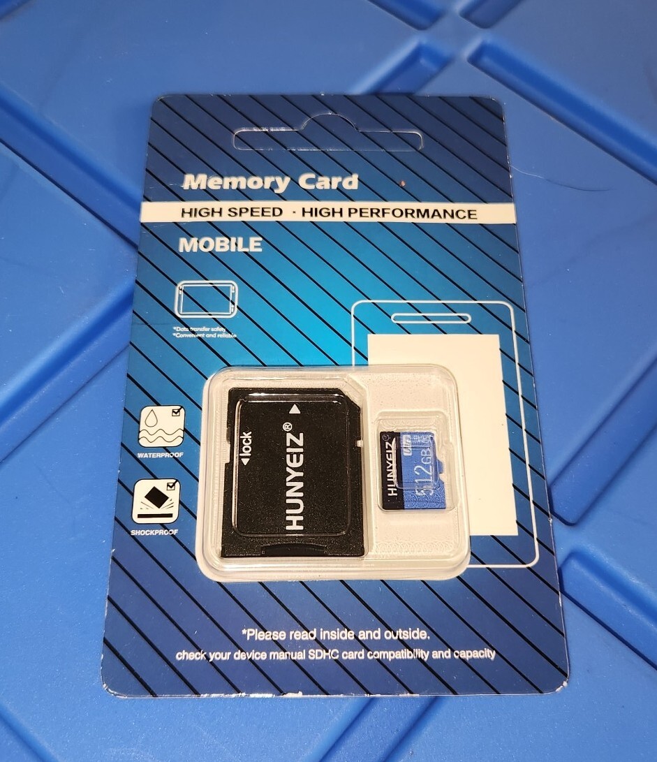 HUNYEIZ 512GB Micro SD High Speed Memory Card with Adapter For Mobile Devices