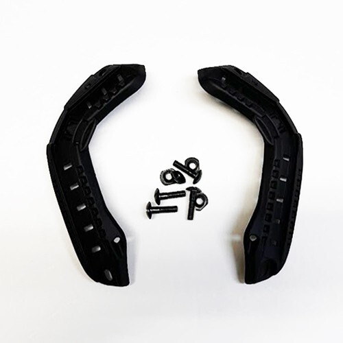 SkarrArmo Black Side Replacement Rails For ACH/FAST/PASGT Helmets