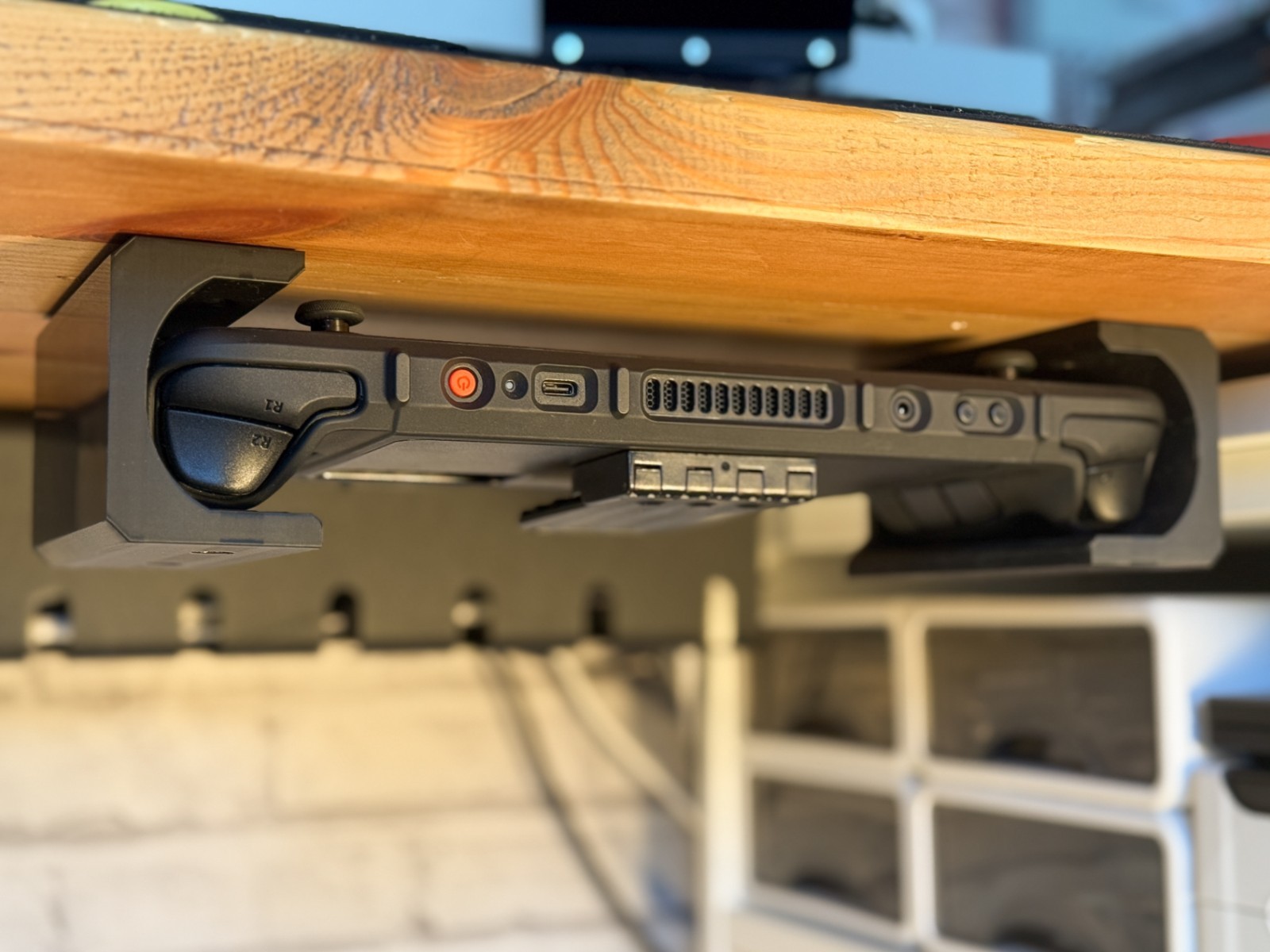 Under Desk Mount Holder for Steam Deck Console – Fits dbrand Killswitch Case