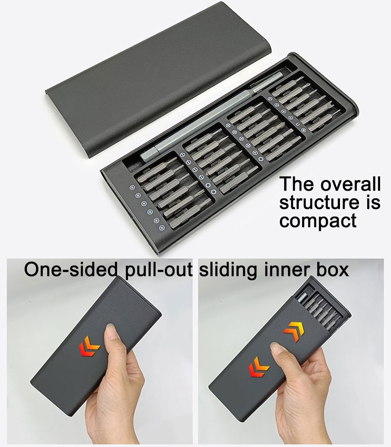 24 In 1 Small Precision Screwdriver Set Magnetic Mini Screwdriver Bit Set For PC