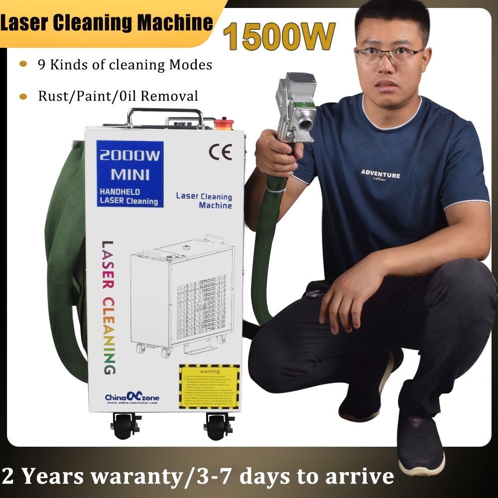 BWT 1500W Laser Rust Fiber Laser Cleaning Machine 9 Kinds of Cleaning Model