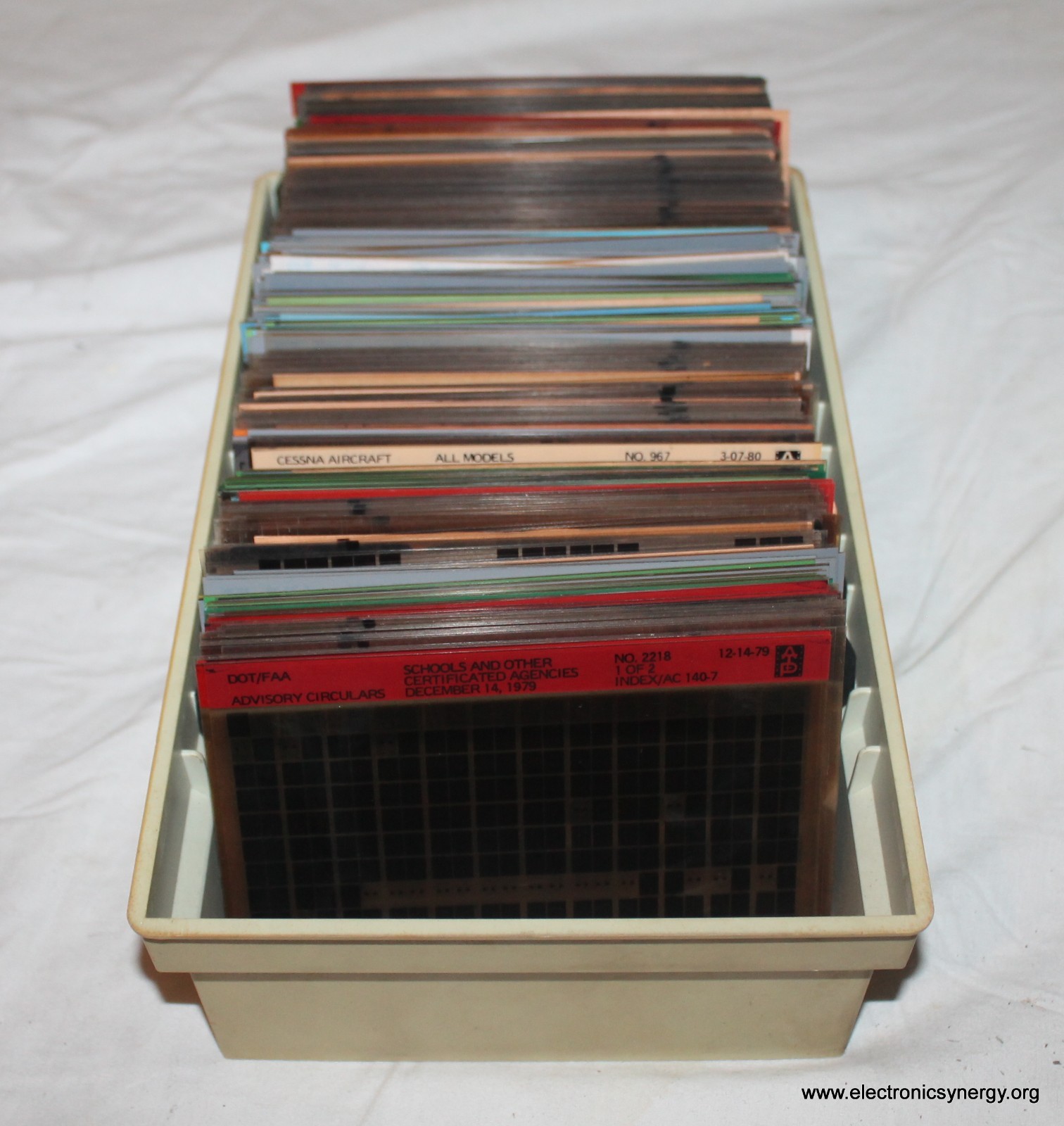 ATP Aviation Maintenance Manuals Microfiche 1980 – 3 Trays