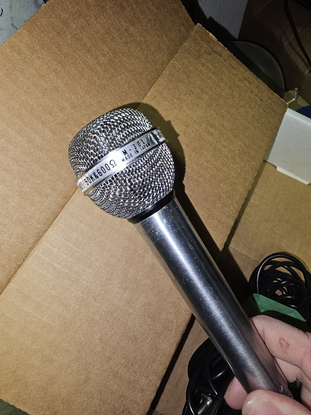 OLSON M-301 DUAL IMPEDANCE 50K&600 MICROPHONE UNTETSED
