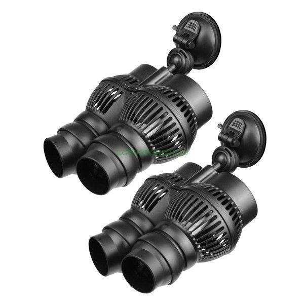 2 pcs Circulation Pump Wave Maker 3200GPH DUAL HEAD Aquarium Salt/Fresh Fish