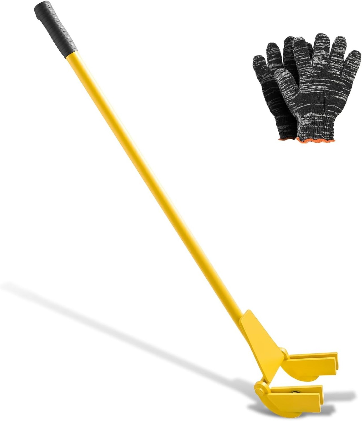 Pallet Buster Tool with Carbon Steel Handle, Heavy Duty Wrecking Pry Bar for