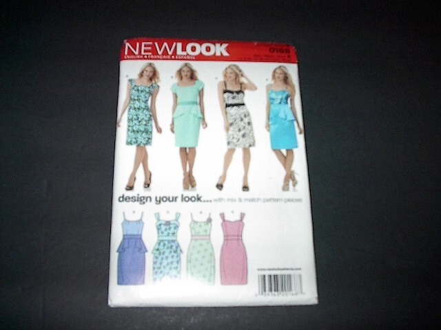 New Look Pattern 6146 Misses' Chic Dress w/Sleeve Variations  4 ~ 16  Uncut