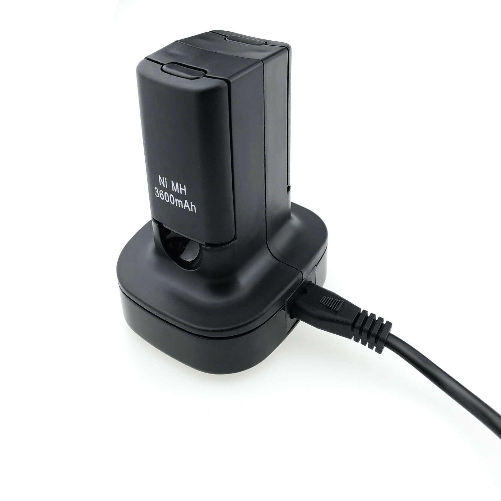 2 Pack Battery with Dual Charging Station for Xbox 360 Wireless Controller Black