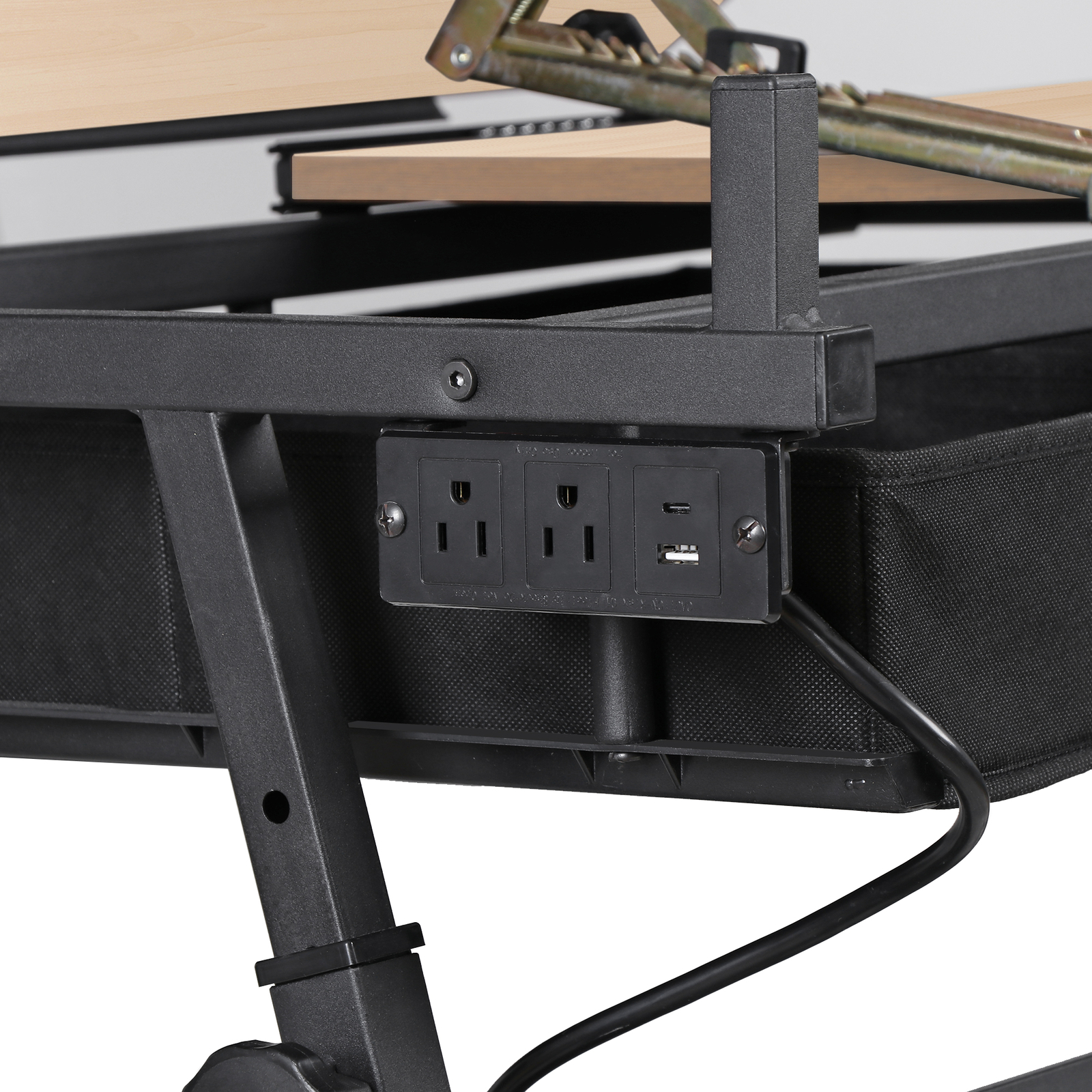 Drafting Table with Stool Set Artist Workstation Natural Writing Desk Home