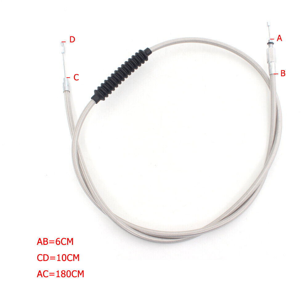 71" Motorbike Steel Clutch Cable For Harley XL Softail Heritage Road King DYNA
