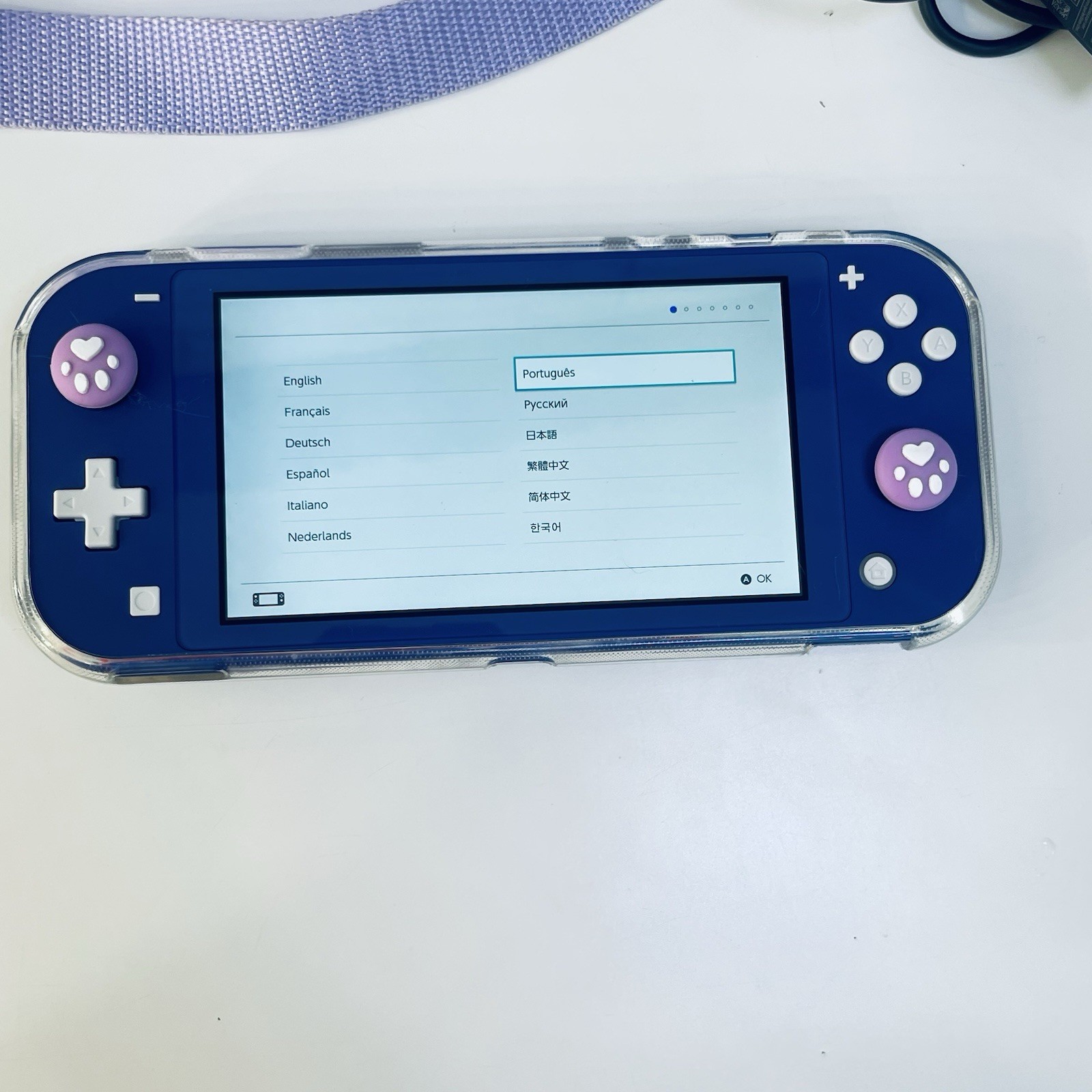 Nintendo Switch Lite Blue Bundle 2 Games Charger Cat Case Tested Works