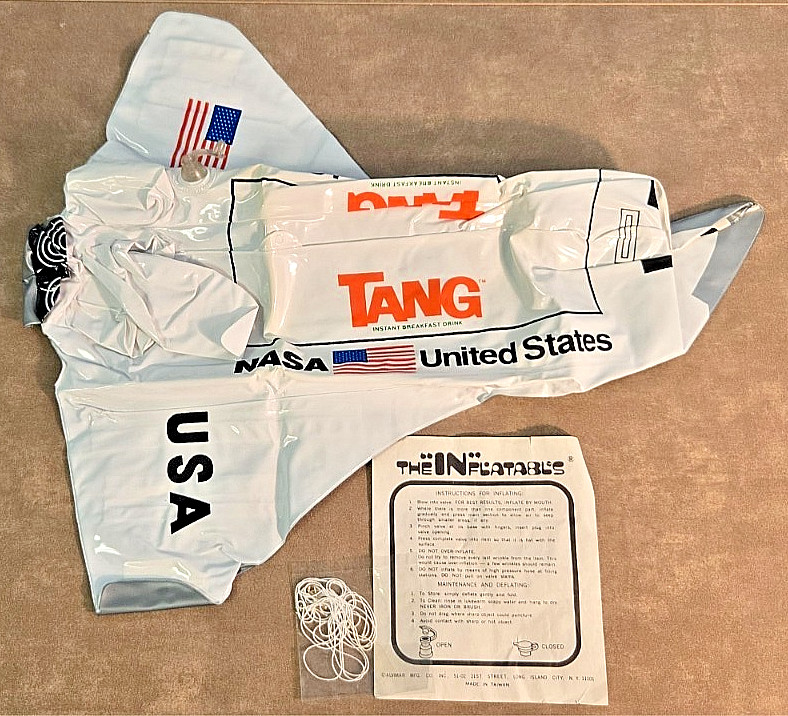 Vintage NEW Unused TANG Instant Breakfast Drink Nasa Space Shuttle Inflatable
