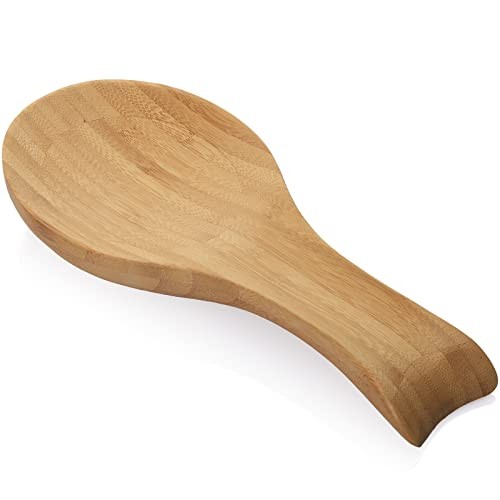 Spoon Rest for Stove Top Wood Spoon Holder for Kitchen Counter, Bamboo Wooden